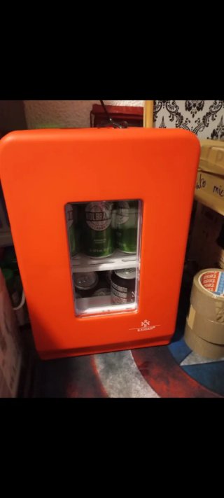 Mini nevera 14L naranja