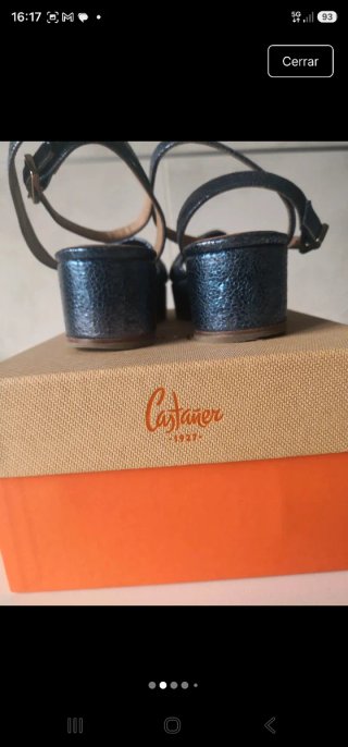 Sandalias Castañer Plataforma azul