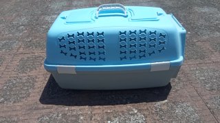 Transportín para mascotas azul