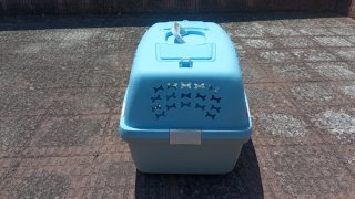 Transportín para mascotas azul