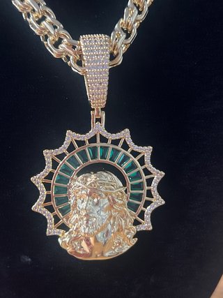 Collar Jesús 14K Laminado XP 60cm