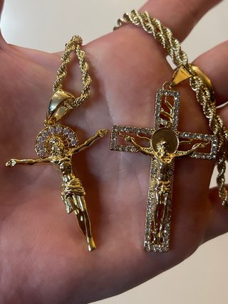 Collar Jesús 14K Laminado XP 60cm