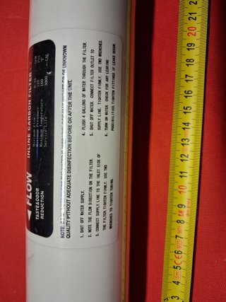 Filtro acqua InLine carbone
