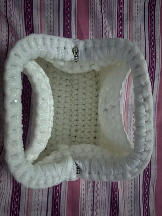 Borsa fatta a mano bianca