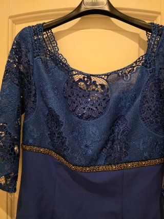 Abito da cerimonia Carla Ruiz blu