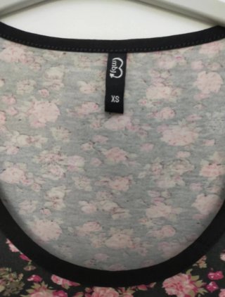 Vestido Mini Floral sin Mangas Talla XS