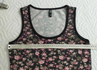 Vestido Mini Floral sin Mangas Talla XS