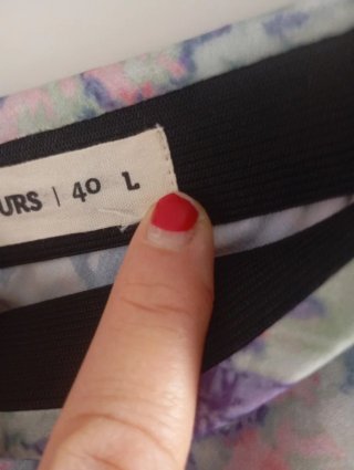 Falda larga estampada