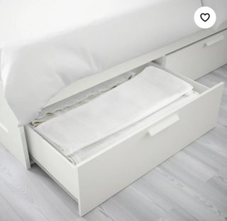 Cama juvenil Brimnes Ikea blanca