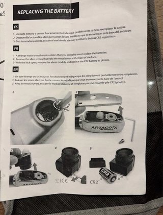 Antirrobo MOTO NUEVO de disco con alarma Artago