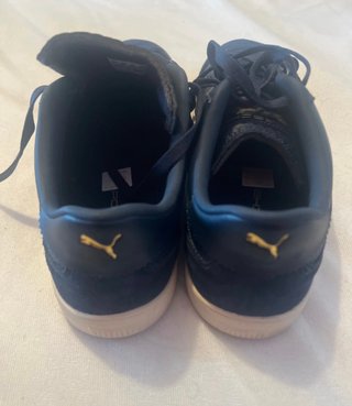 Zapatillas Puma Porsche Cuero Azul Dorado