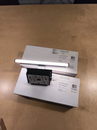 Lámpara LED para cuadros a batería, giratorio