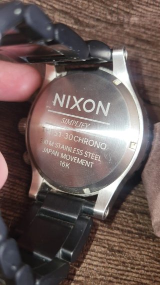 Reloj Nixon 51-30 Chrono Negro/Plata