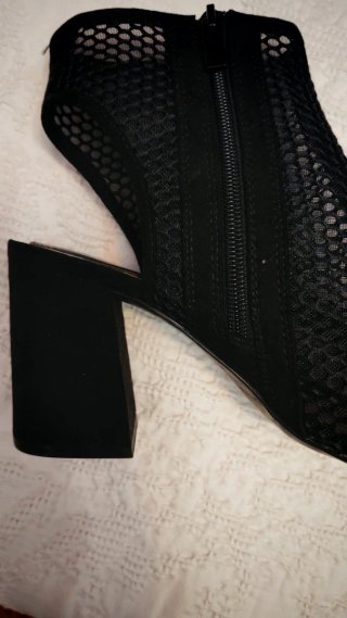 Botines de malla negros nuevos