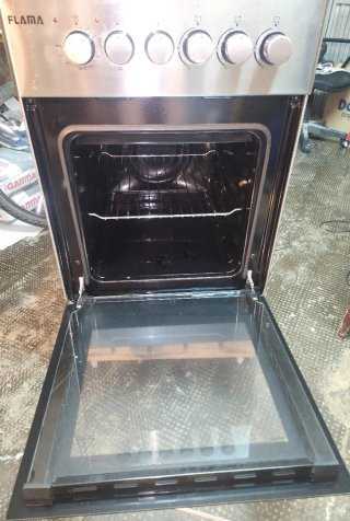 Cocina Gas + Horno Eléctrico Flama