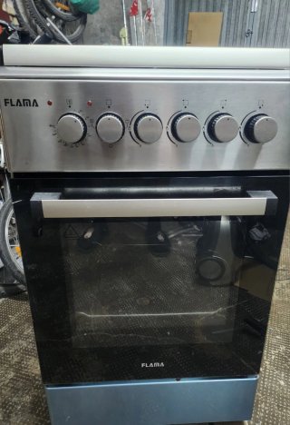 Cocina Gas + Horno Eléctrico Flama