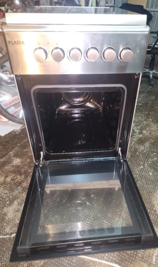 Cocina Gas + Horno Eléctrico Flama