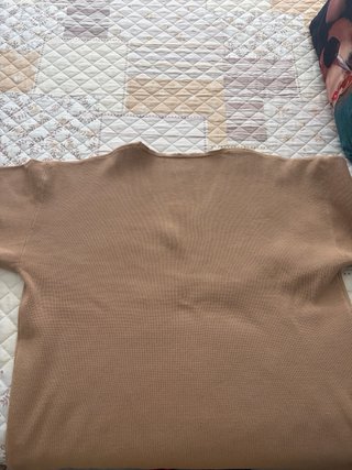 Jersey de pico beige