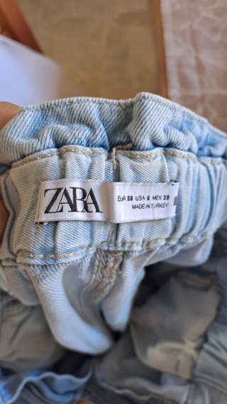 Zara Jeans Vita Alta Azzurri