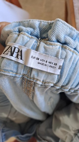 Zara Jeans Vita Alta Azzurri