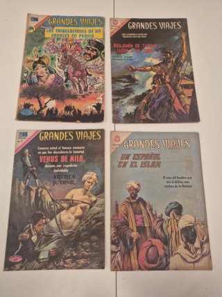 Lote de tebeos grandes viajes de editorial Novaro.