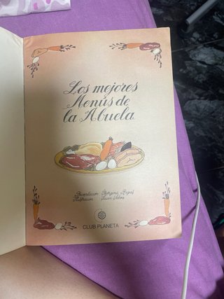 Libro los mejores menus de la abuela