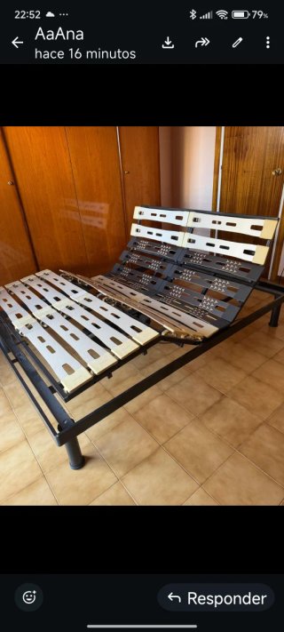 Somier Abatible Matrimonio 1.35m