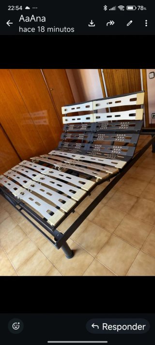 Somier Abatible Matrimonio 1.35m