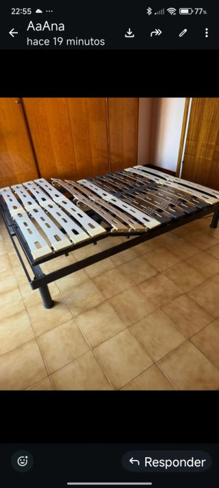 Somier Abatible Matrimonio 1.35m