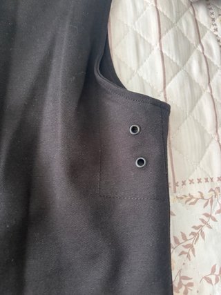 Chaleco Zara Negro con Capucha
