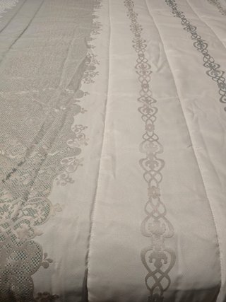 Edredón Reig Marti Cama 135 Gris/Blanco
