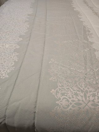 Edredón Reig Marti Cama 135 Gris/Blanco