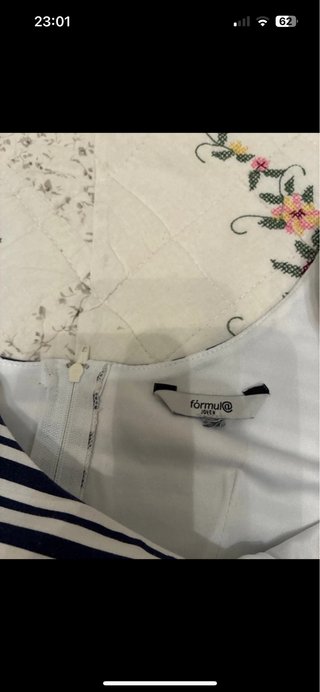 Vestido rayas azul y blanco Talla L