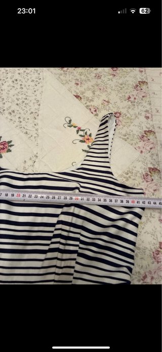 Vestido rayas azul y blanco Talla L