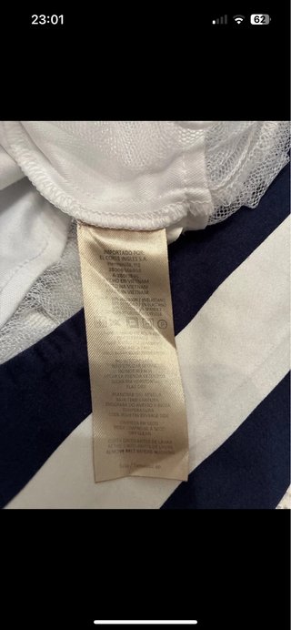 Vestido rayas azul y blanco Talla L