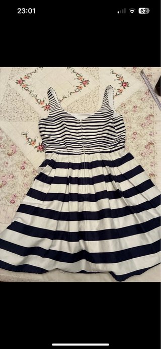 Vestido rayas azul y blanco Talla L