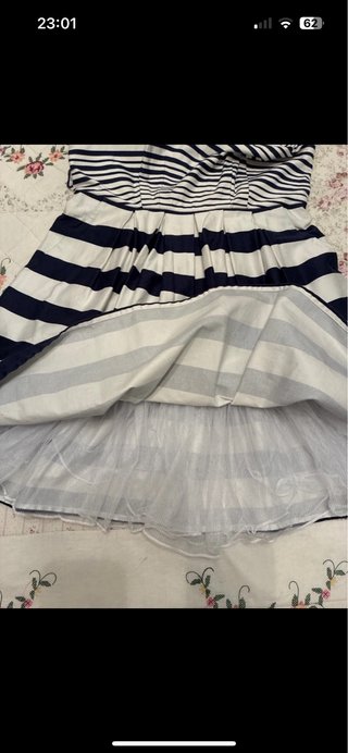 Vestido rayas azul y blanco Talla L