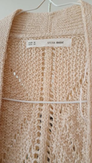 Chaqueta punto Sfera Basic beige Talla M