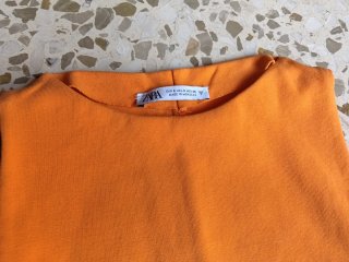 Vestido Zara naranja talla XS