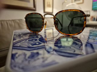Gafas de sol vintage tortuga y oro