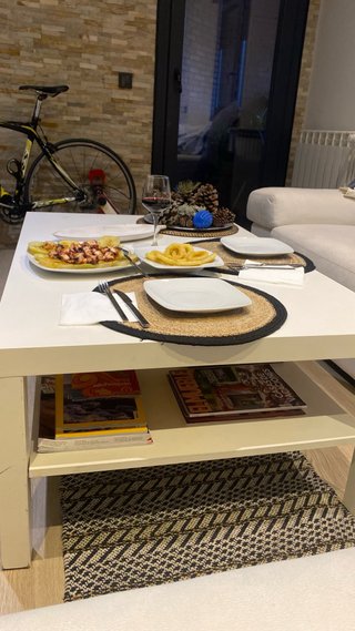 Mesa de centro salón madera