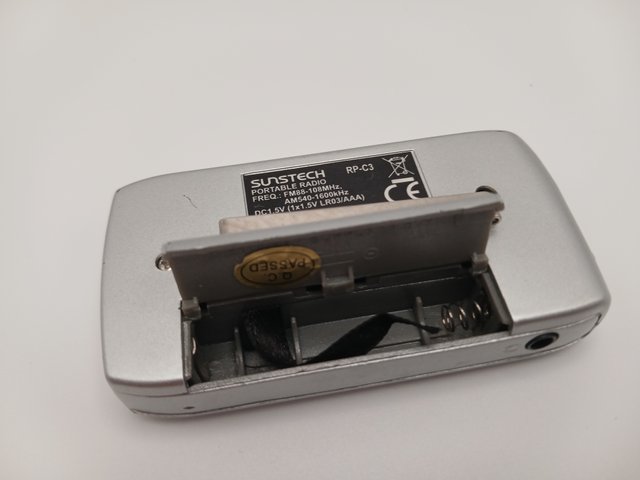 Radio Portátil Sunstech RP-C3 AM/FM Stereo Gris