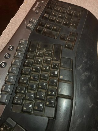 Teclado Microsoft Vintage año 2000