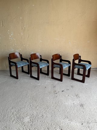 Juego de 4 sillas Mid-Century