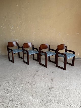 Juego de 4 sillas Mid-Century