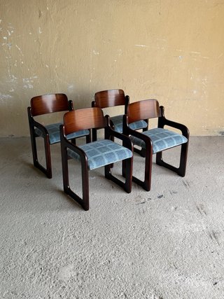 Juego de 4 sillas Mid-Century
