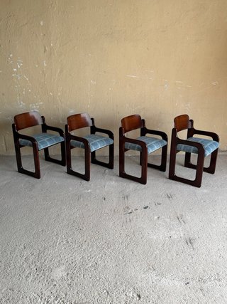 Juego de 4 sillas Mid-Century