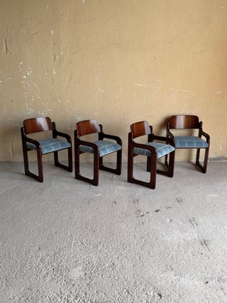 Juego de 4 sillas Mid-Century
