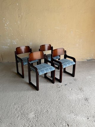 Juego de 4 sillas Mid-Century
