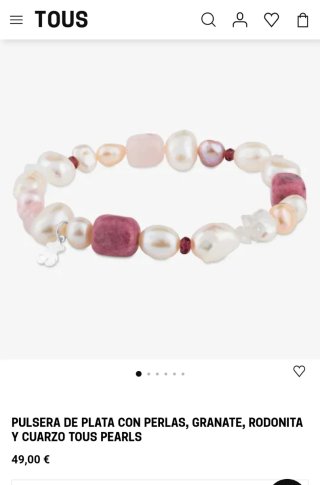 Pulsera TOUS perlas y turquesas
